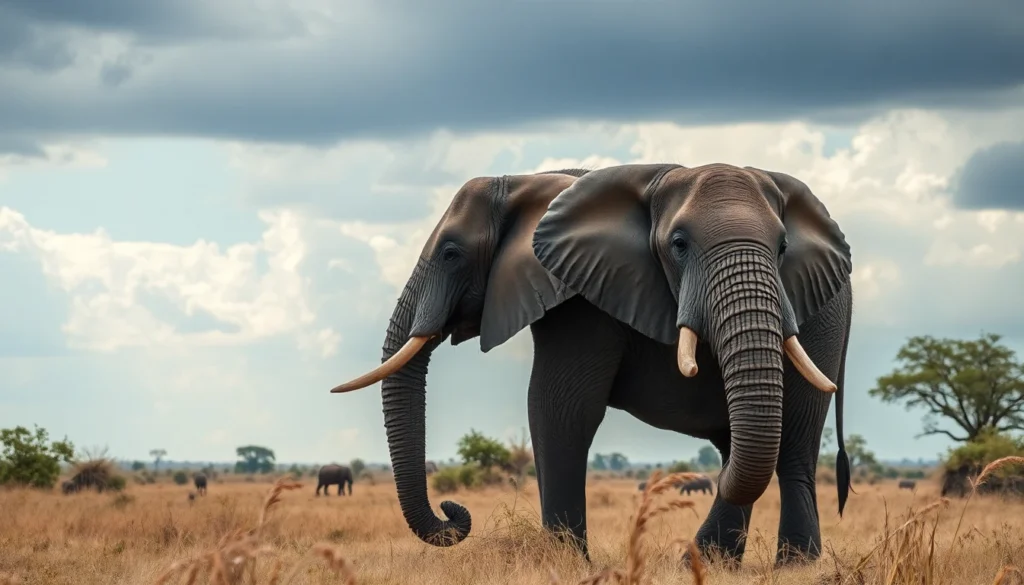 African Elephant — Habitat Scene