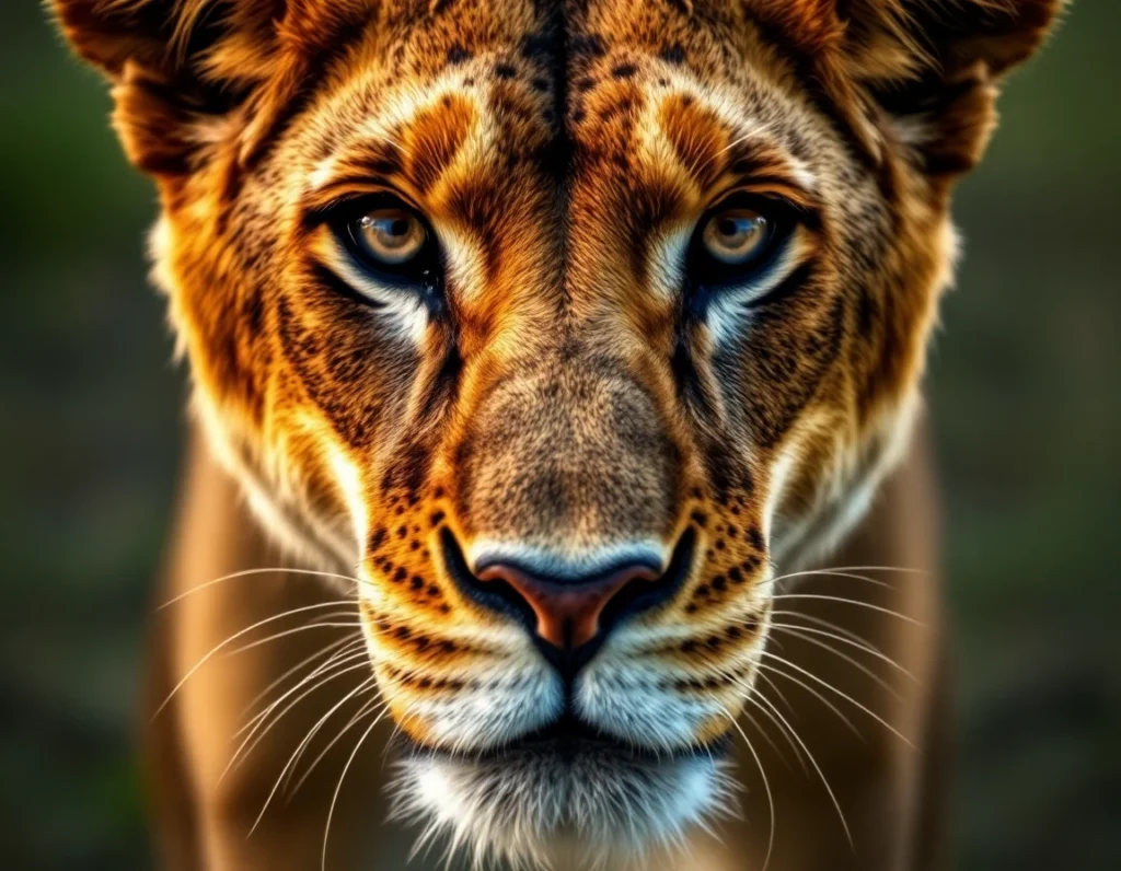 African Lion close-up
