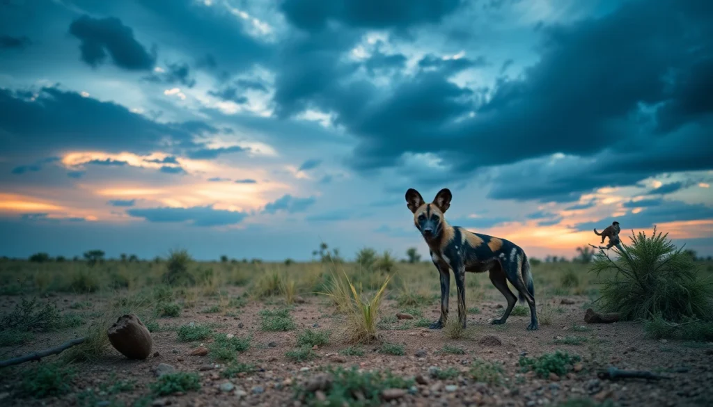 African Wild Dog — Habitat Scene