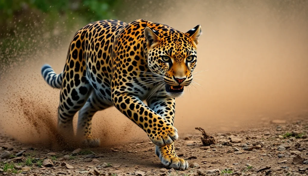 Amur Leopard — Action Shot