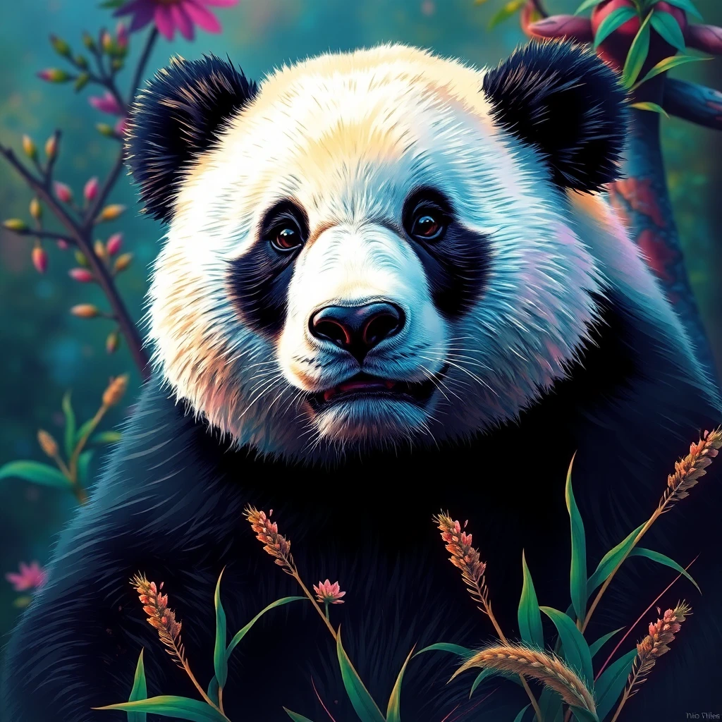 Giant Panda — Digital Illustration