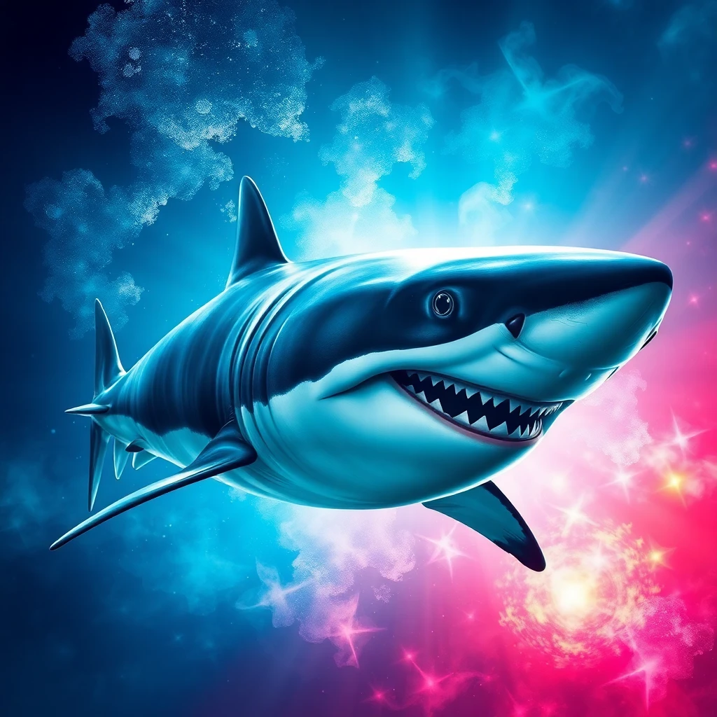Great White Shark — Digital Illustration