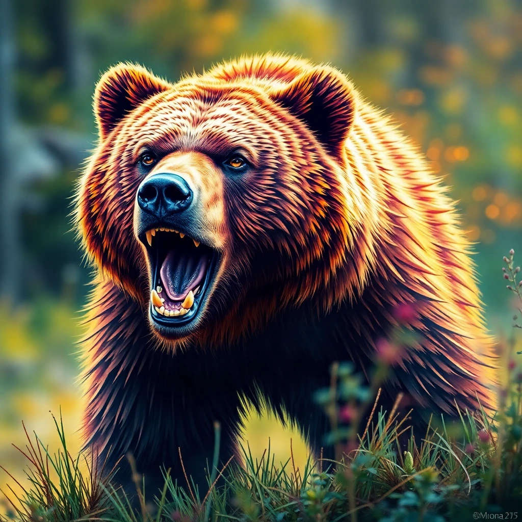 Grizzly Bear — Digital Illustration