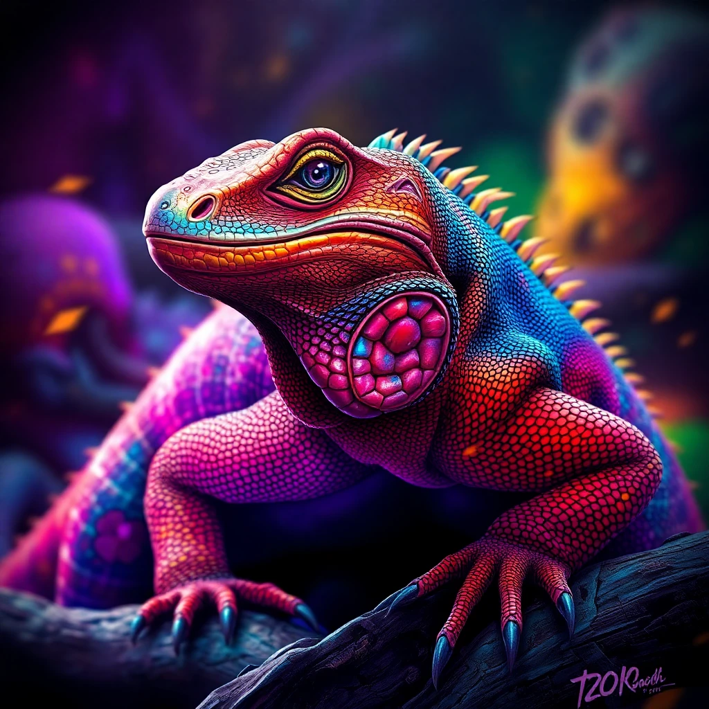 Komodo Dragon — Digital Illustration