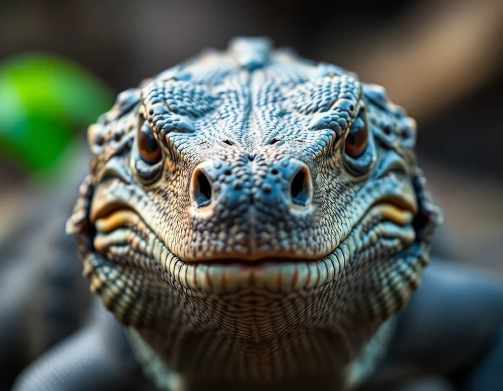 Komodo Dragon — Close-Up Portrait