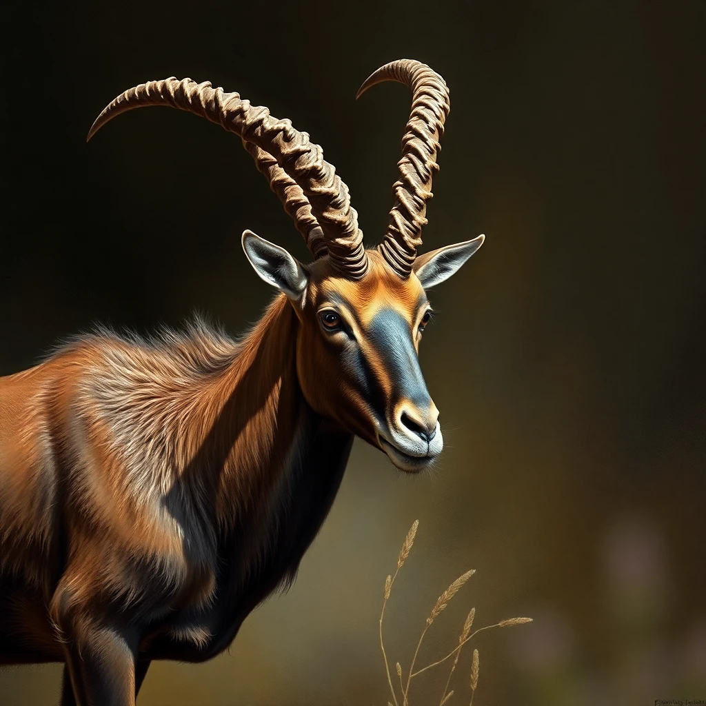 Markhor — Oil Painting
