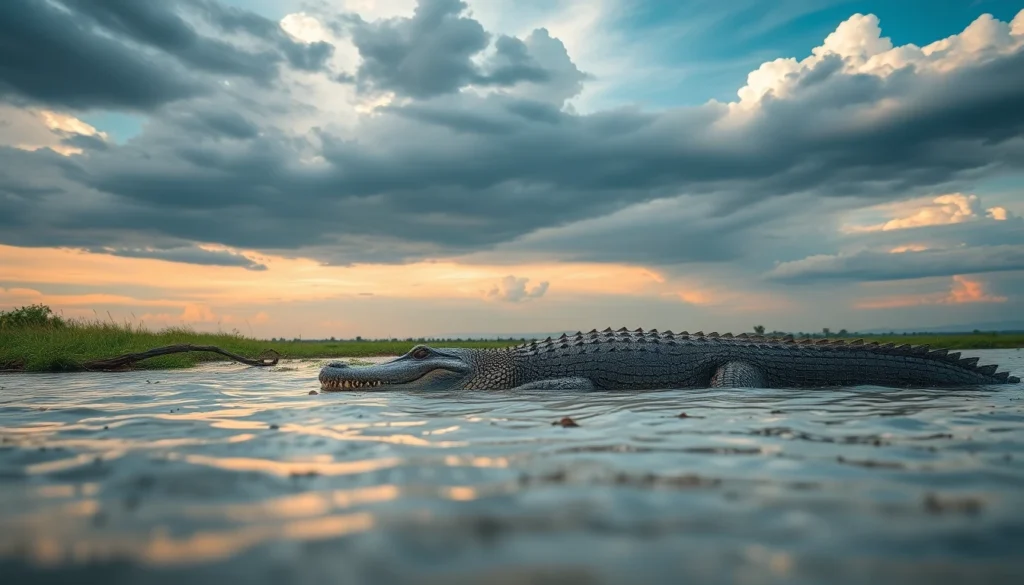 Nile Crocodile — Habitat Scene