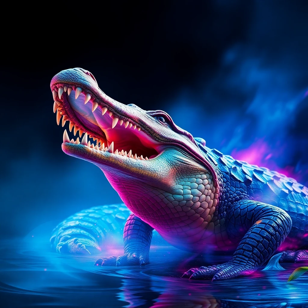 Nile Crocodile — Digital Illustration