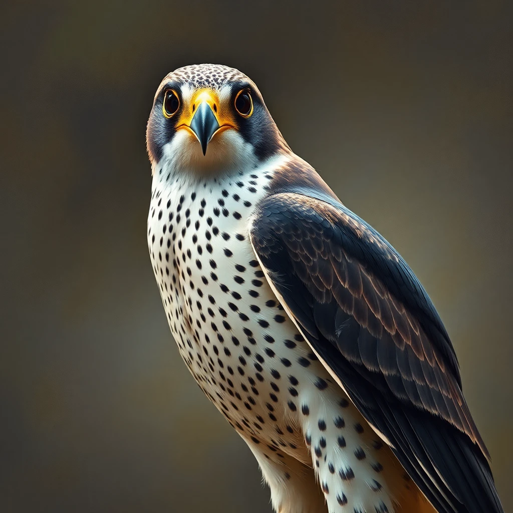 Peregrine Falcon — Oil Painting