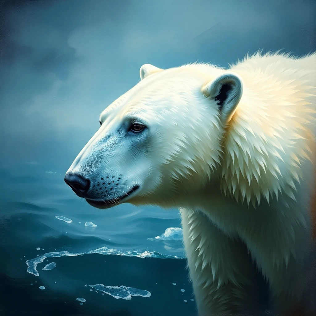 Polar Bear — Oil Painting