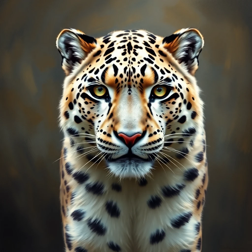 Snow Leopard — Oil Painting