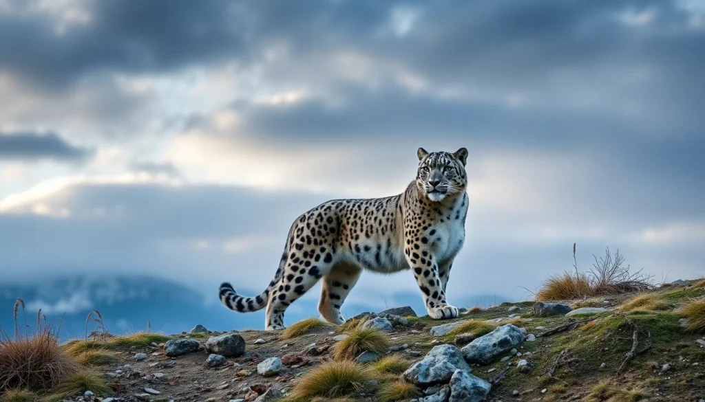 Snow Leopard — Habitat Scene