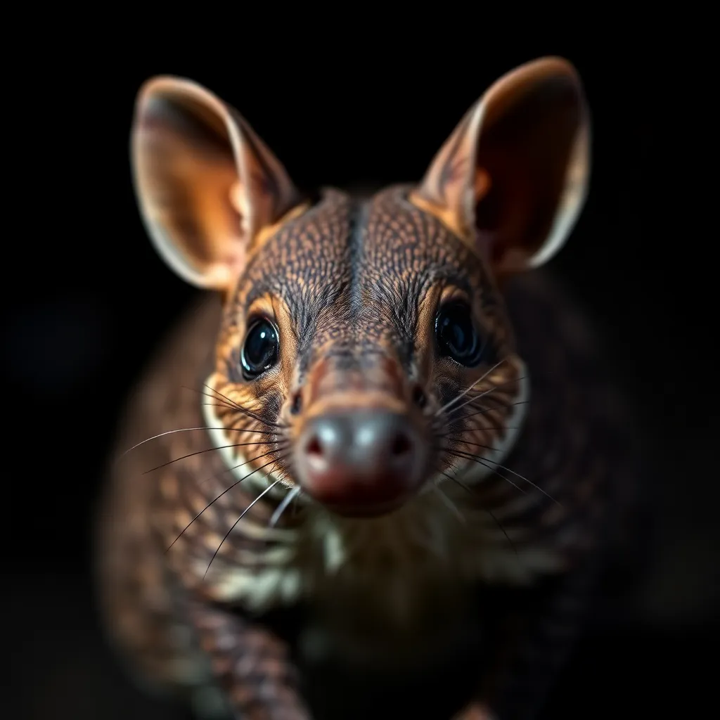 Armadillo close-up