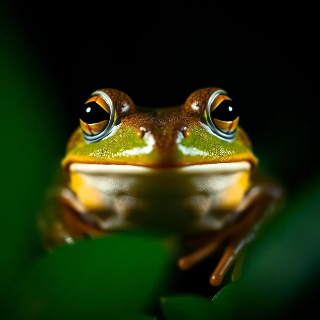 Bullfrog close-up