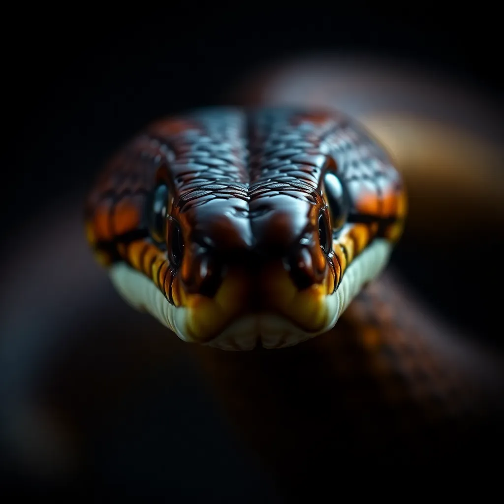 Copperhead close-up