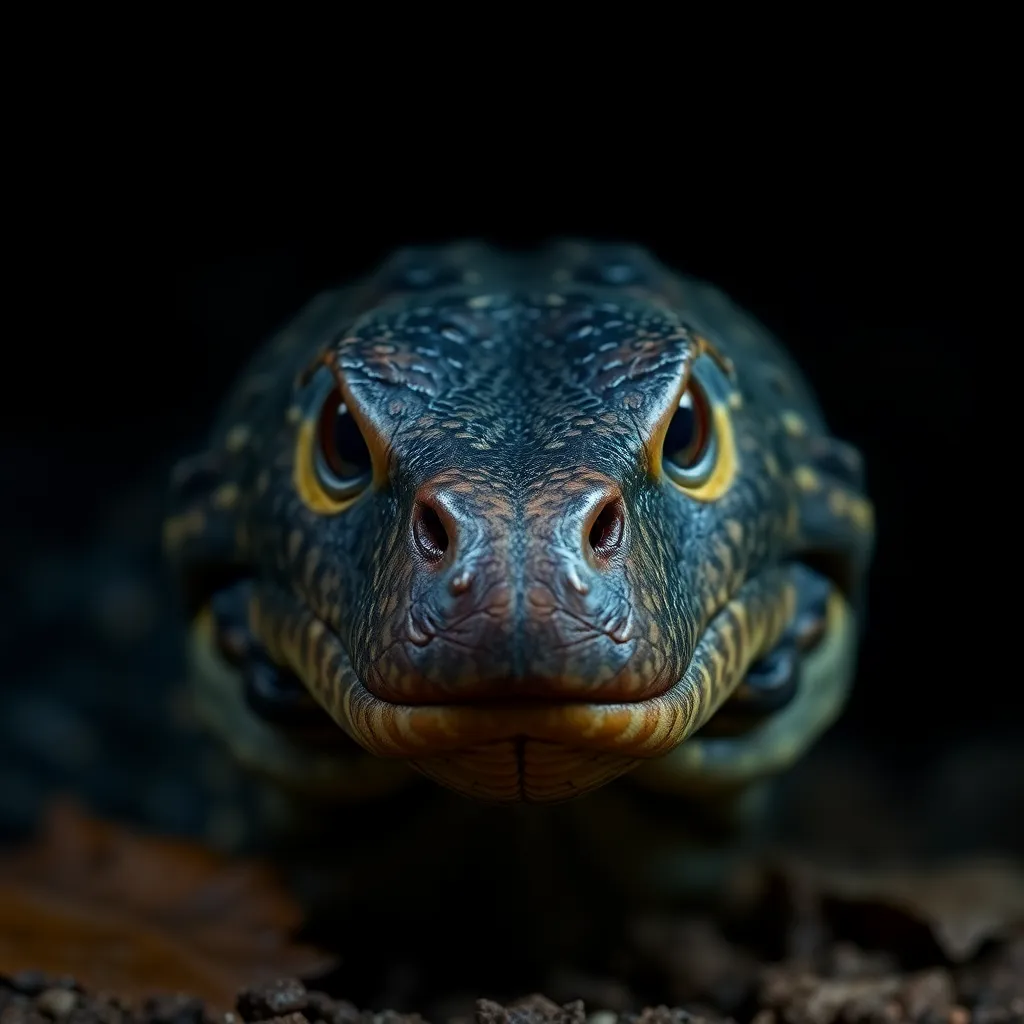 Cottonmouth close-up