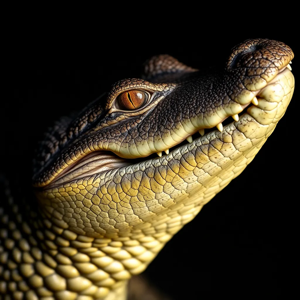 Crocodile close-up