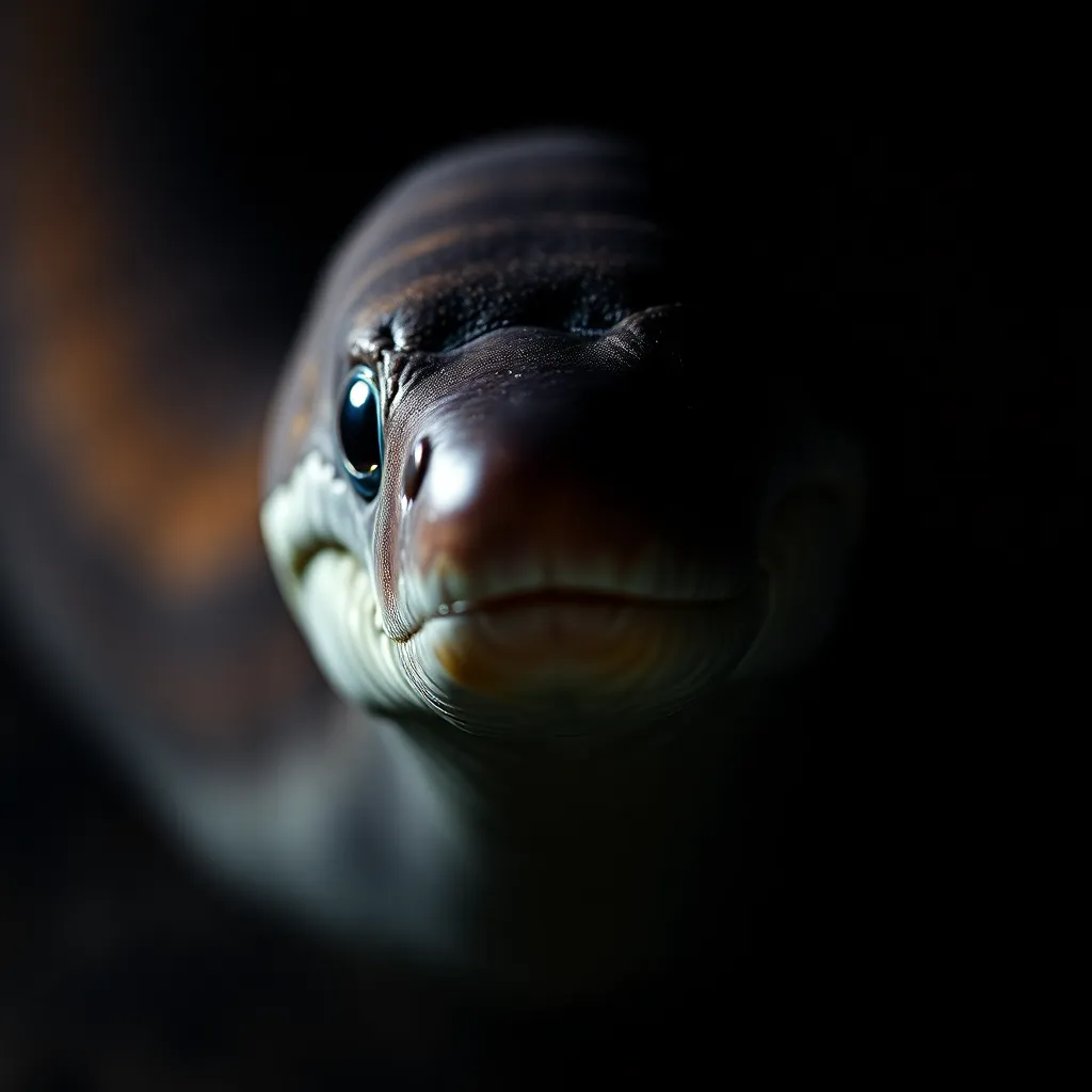 Eel close-up