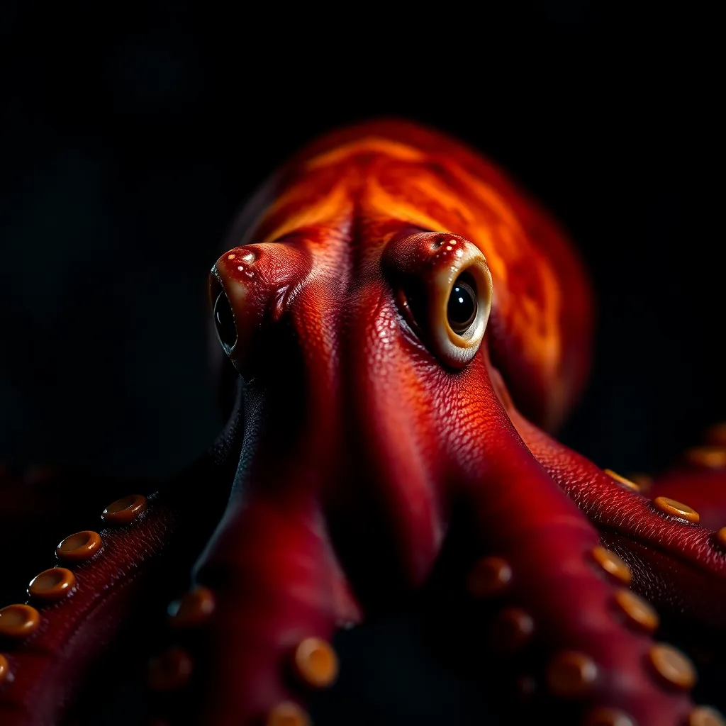 Giant Pacific Octopus close-up