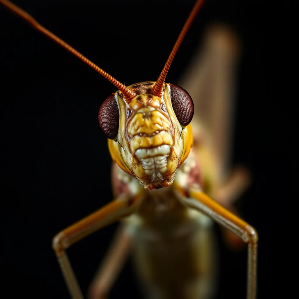 Grasshopper close-up