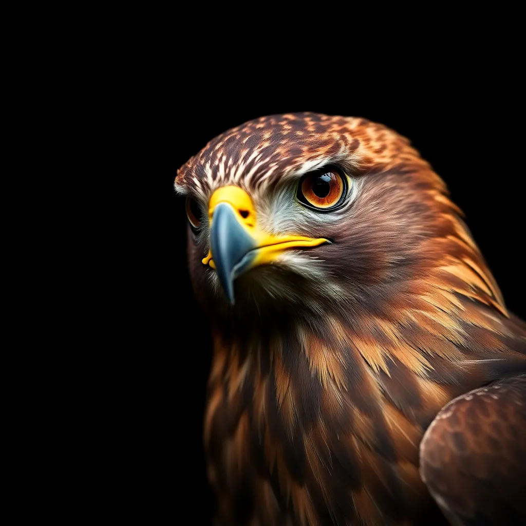 Hawk close-up