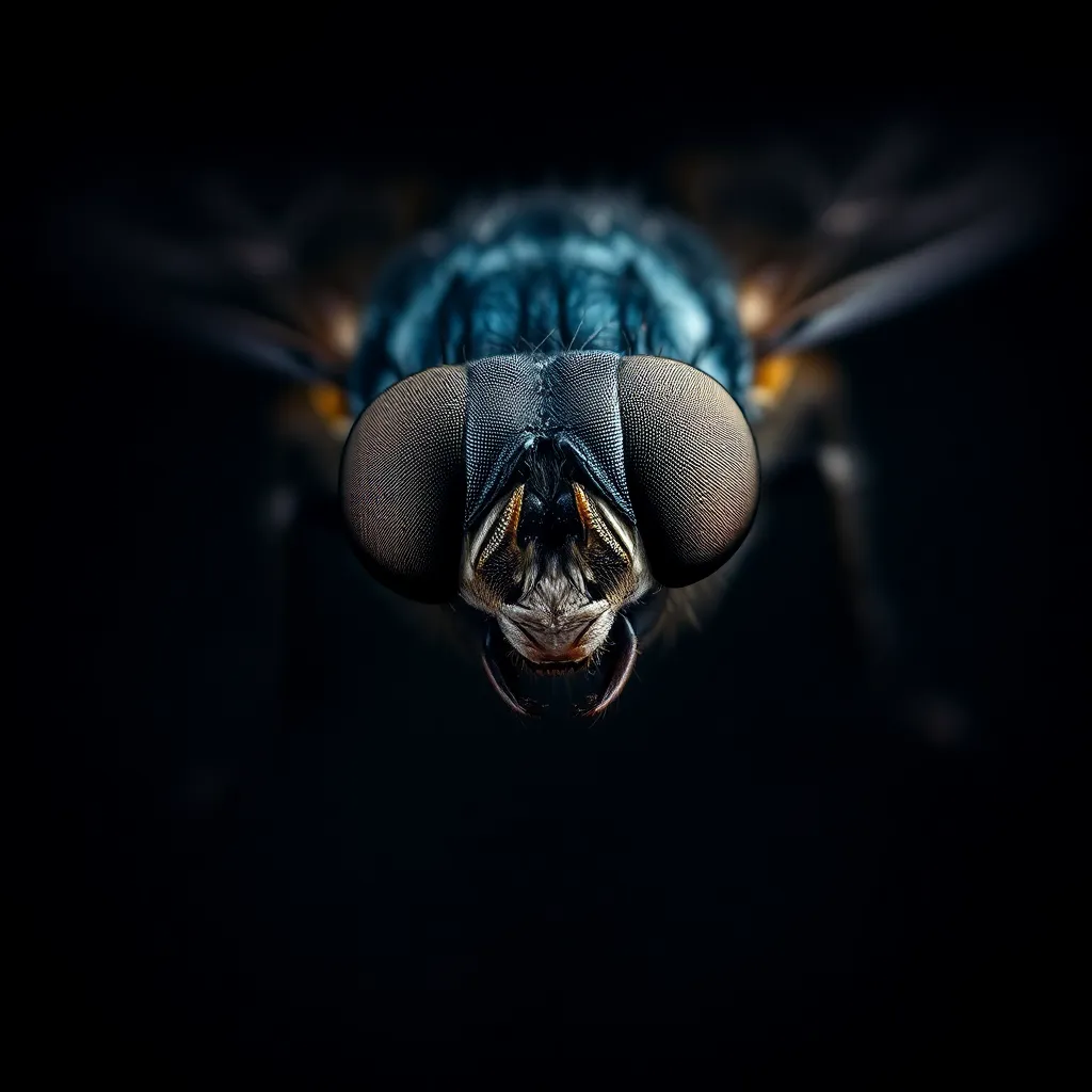 Housefly close-up