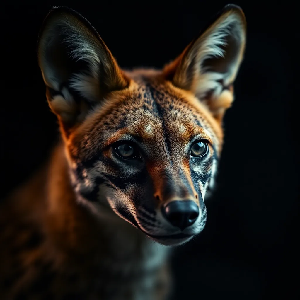Jackal close-up