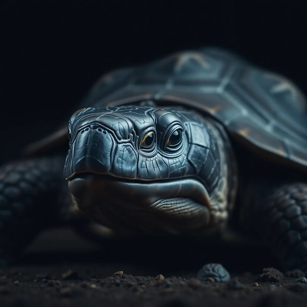 Leatherback Turtle — Close-Up Portrait
