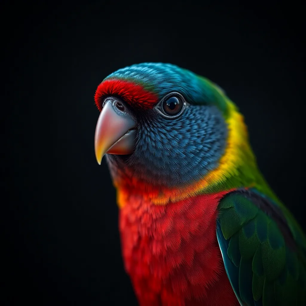 Lovebird close-up