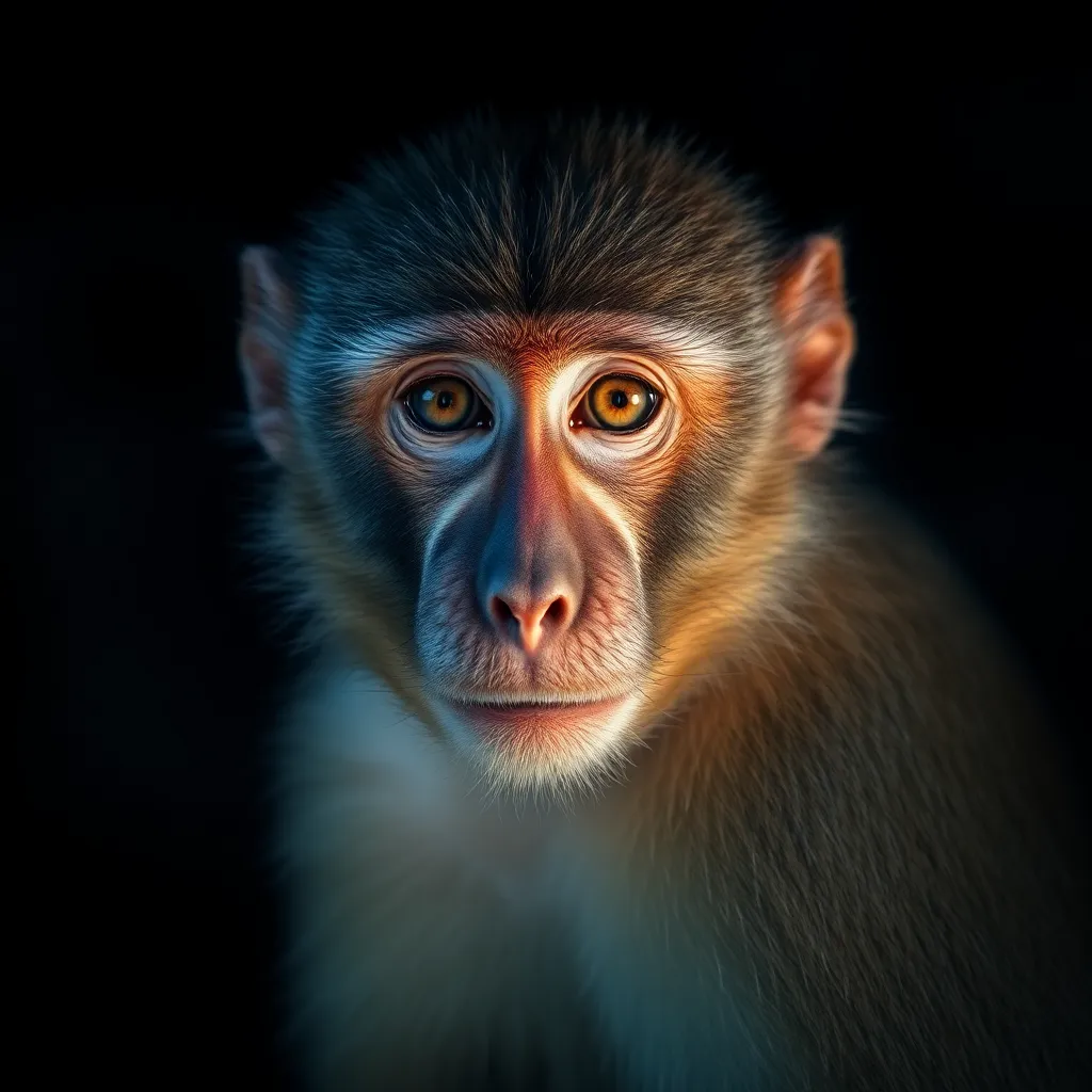 Macaque close-up