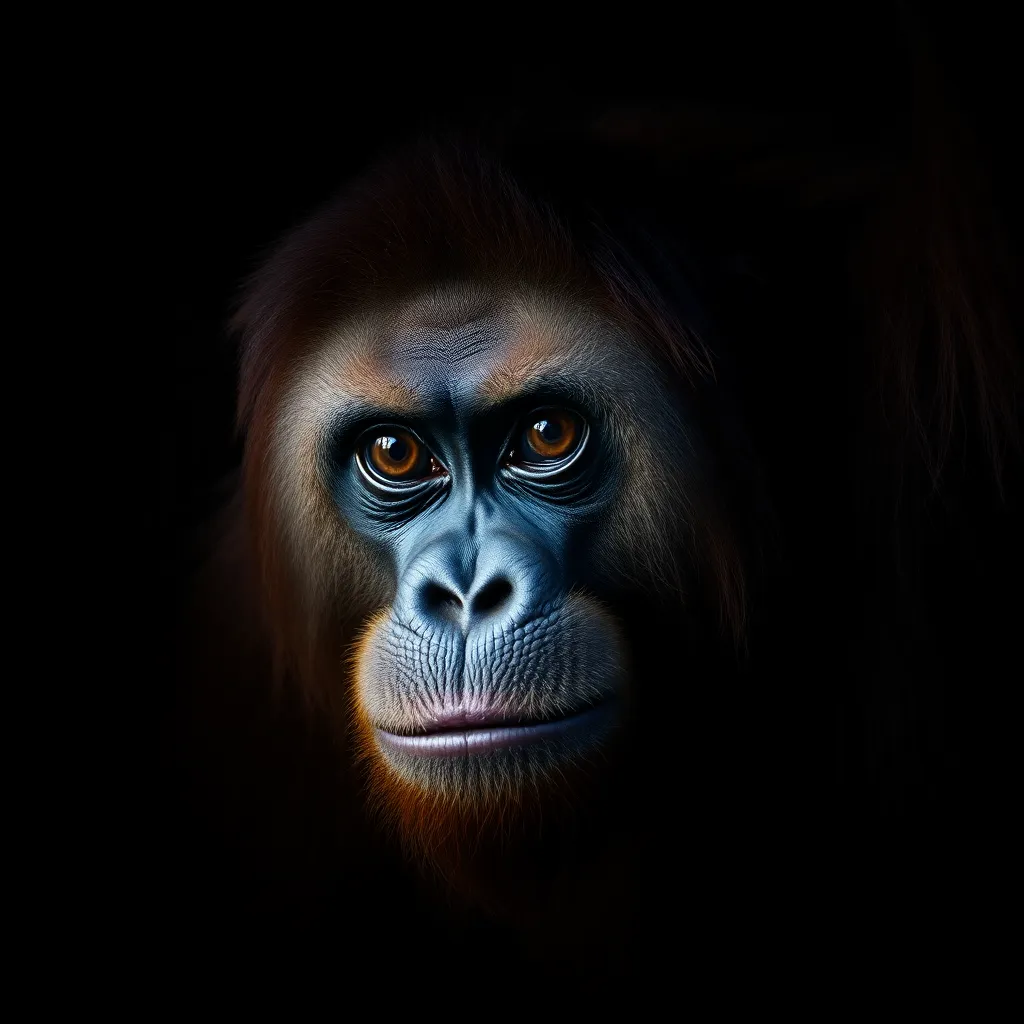 Orangutan close-up