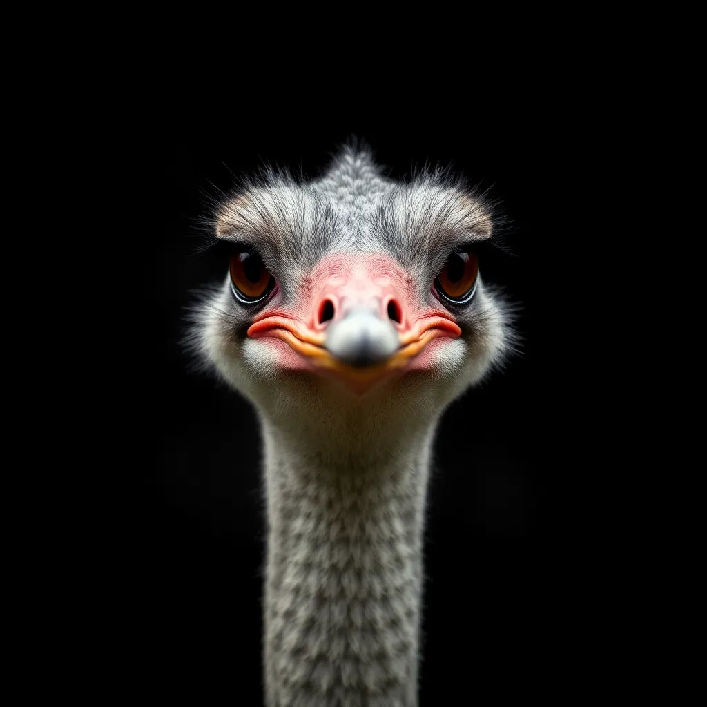 Ostrich close-up