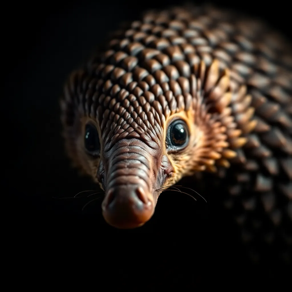 Pangolin close-up