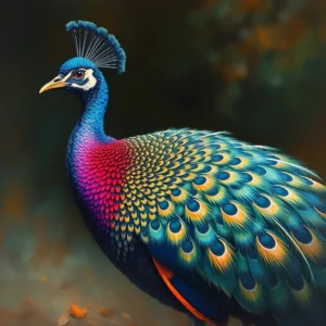 Cryptic Peahen Plumage