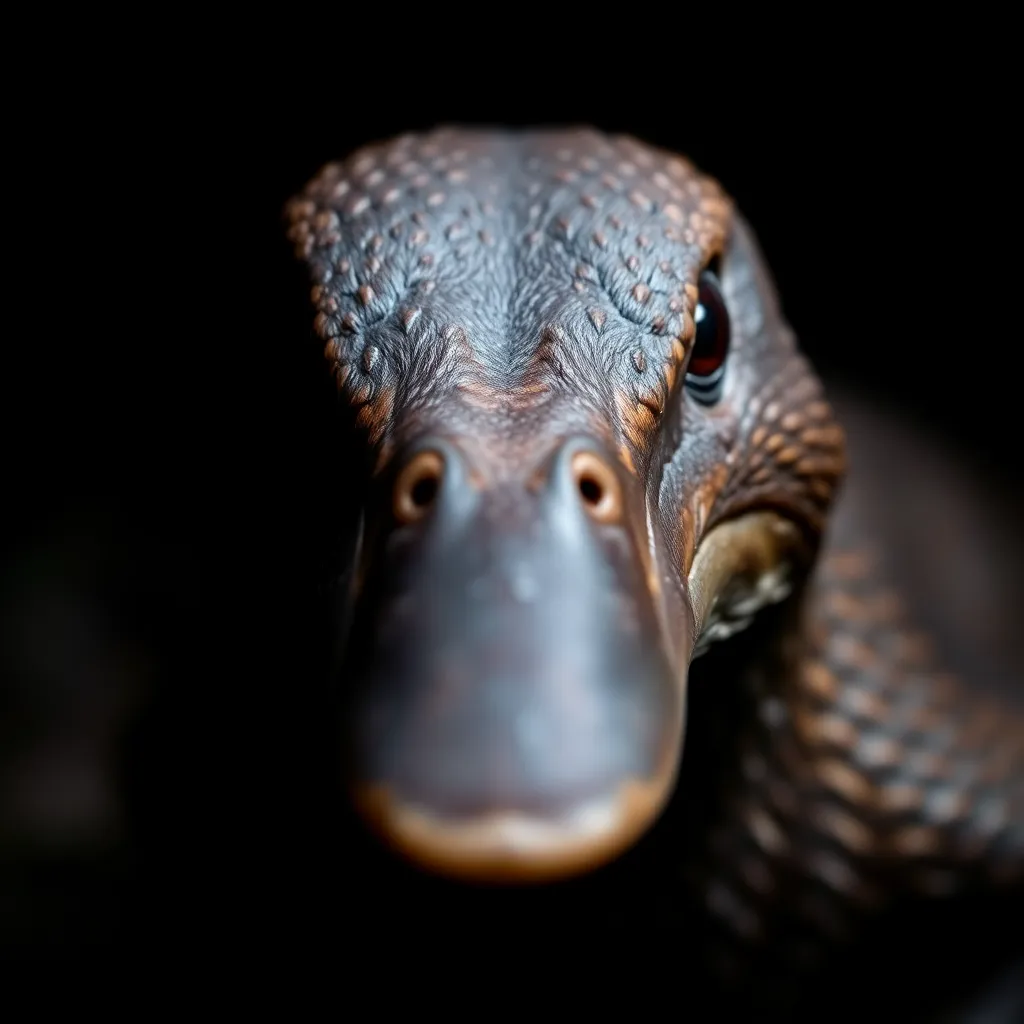 Platypus close-up