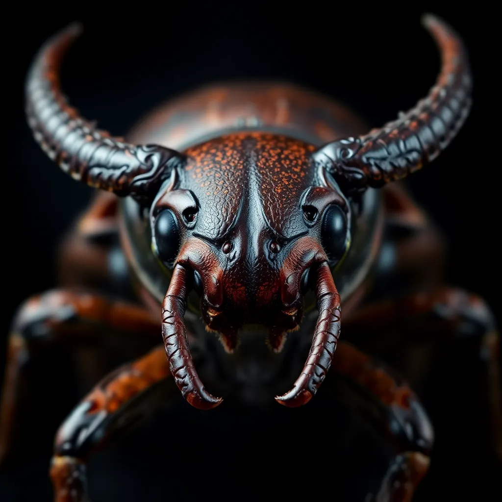 Rhinoceros Beetle close-up
