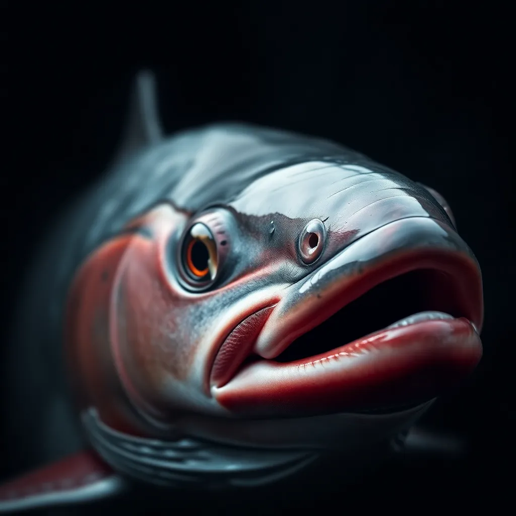 Salmon close-up
