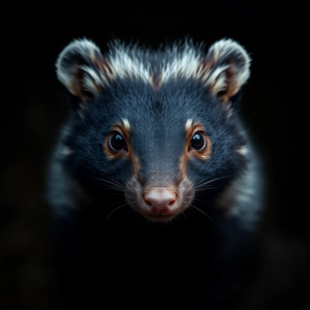 Skunk close-up