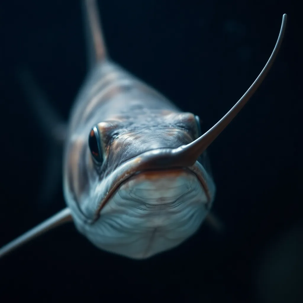 Swordfish close-up
